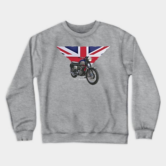 Bonnie Brit Crewneck Sweatshirt by motomessage